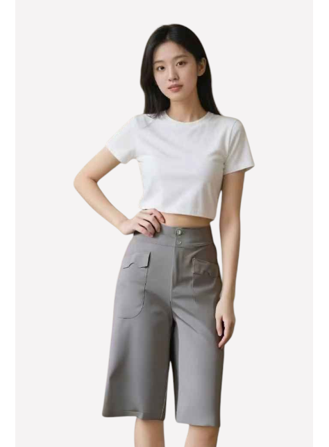 Scallop Detail Pants