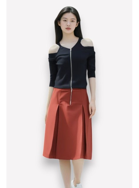 Inverted Pleat Skirt