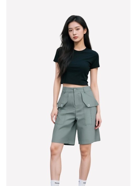 Flap Front Shorts